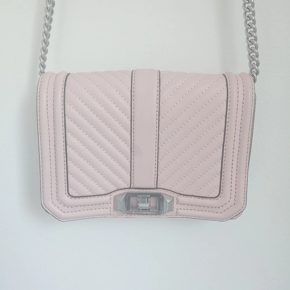Rebecca Minkoff! Small chevron quilted love cross body - Picture 3 of 8